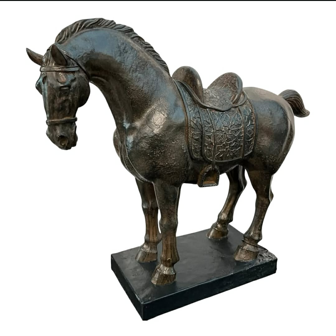 Large bronze decorative horse sculpture